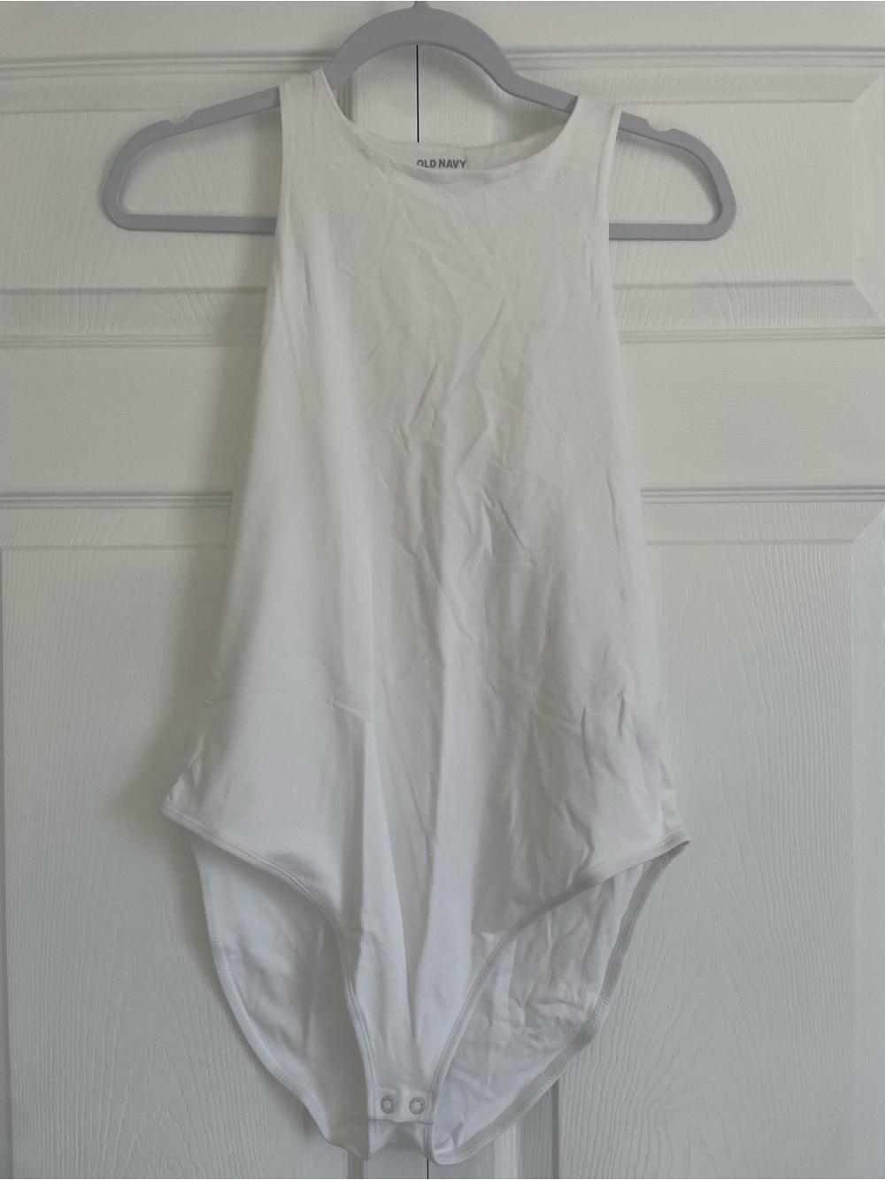 Old Navy White Scoop Neck Bodysuit
